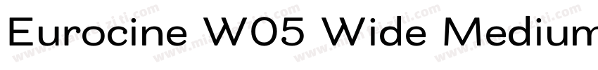 Eurocine W05 Wide Medium字体转换